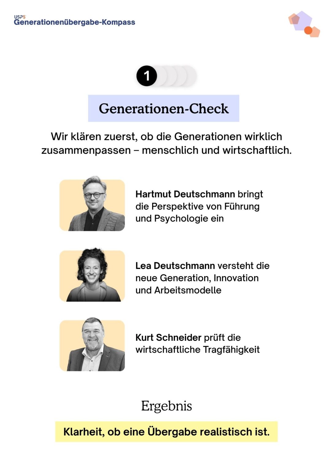 USP5 Generationenübergabe Kompass 2