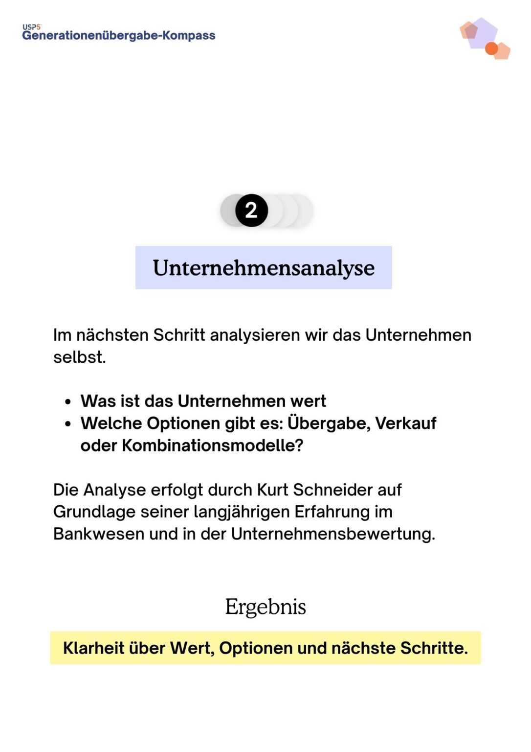 USP5 Generationenübergabe Kompass 3
