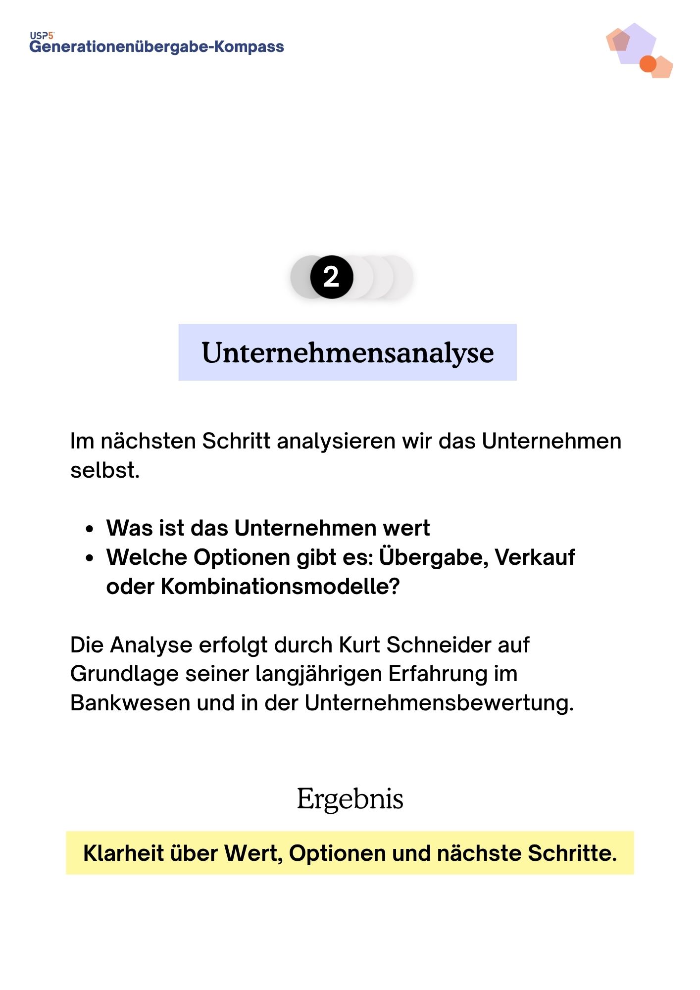USP5 Generationenübergabe Kompass 3