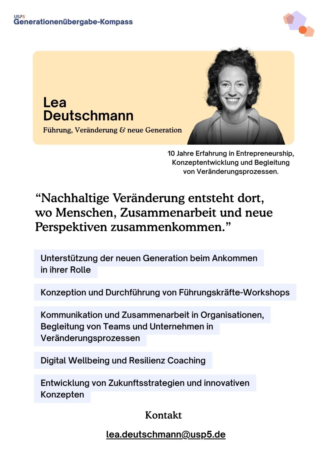 USP5 Generationenübergabe Kompass 8